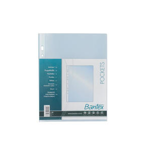 Plastik Dokumen Bantex Pocket File Ukuran A5 Bahan PP (Isi 20 lembar)